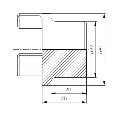 KYTKINPUOLISKO 40mm PORAAMATON - Rotex välikytkimet - 66810 - 2