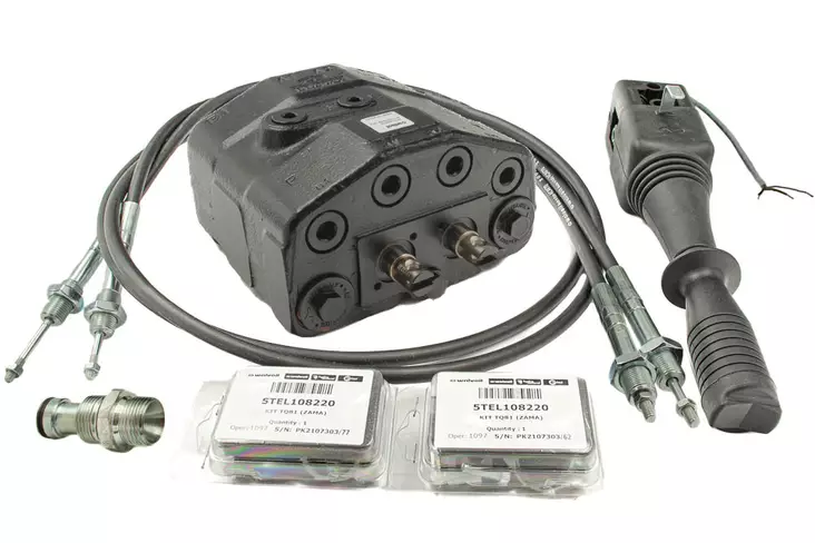 STYRVENTIL LS 2,0M KABEL+JOYSTICK+SERIENIPPEL - Riktingsventiler - 50110 - 1