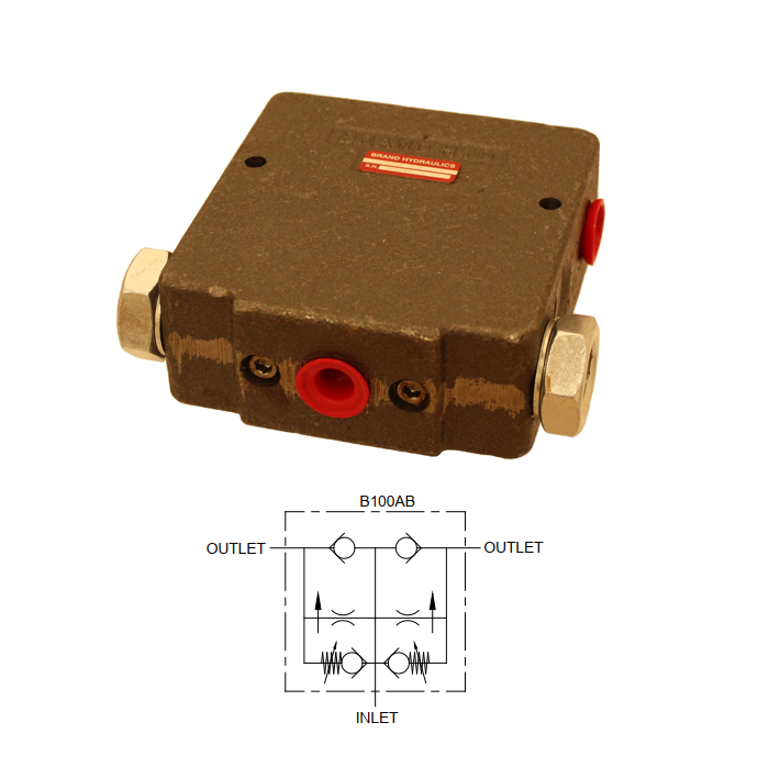 VIRTAUKSENJAKOVENTTIILI PÄÄTYTASAUKSELLA - Virtauksensäätöventtiilit - 87690 - 1