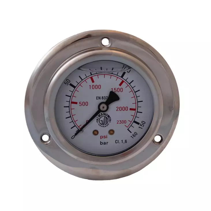 PAINEMITTARI VAIMENNETTU 63 MM, 1/4" TAKALIITÄNTÄ - Painemittarit - 87211 - 1