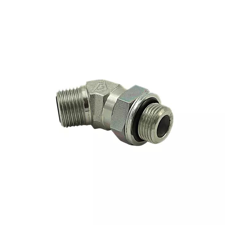 ADJUSTABLE COUPLING 45-degr BSP / ORFS - ORFS Hydraulic Fittings - 88341 - 1