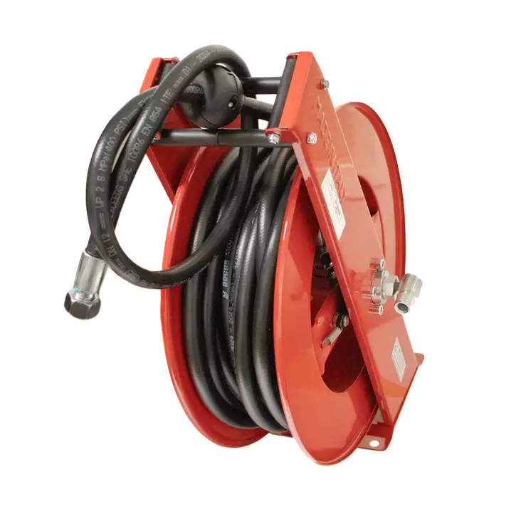 HOSE REEL 1/2" 15M SAE 100R6 WITH OIL HOSE - Letkukelat ja sähkökaapelikelat - 80151 - 1