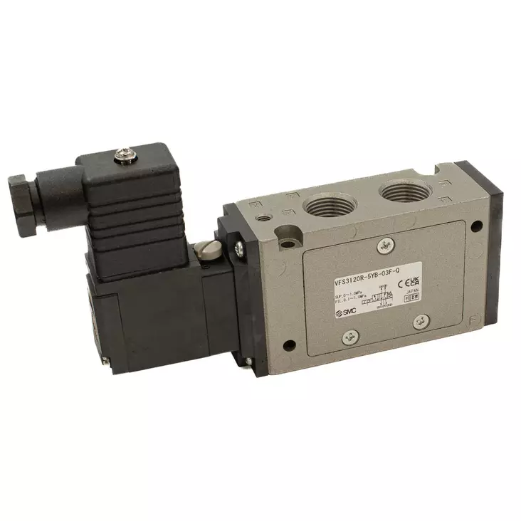 SOLENOID VALVE 5/2 SOL/SPRING 3/8" - 5/2 Valves - 54961 - 1