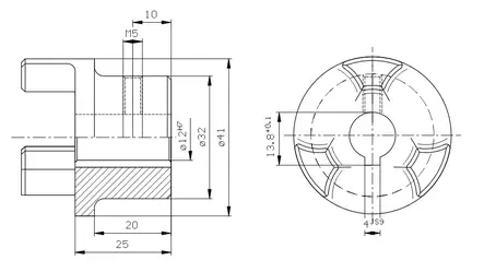 KOPPLINGSHALVA 12 MM - Rotex axelkopplingar - 47922 - 2