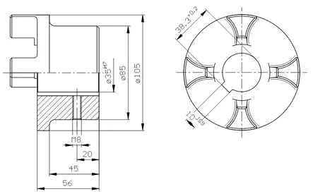 KYTKINPUOLISKO 35 MM - Rotex välikytkimet - 44272 - 2