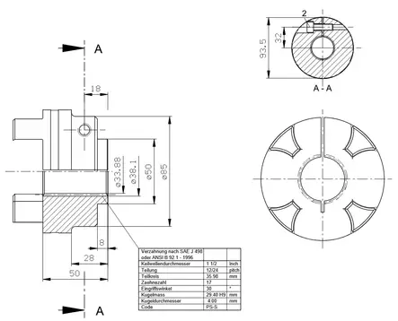 KYTKINPUOLISKO SAE PS-S 12/24 LUKITUS - Rotex välikytkimet - 80542 - 2