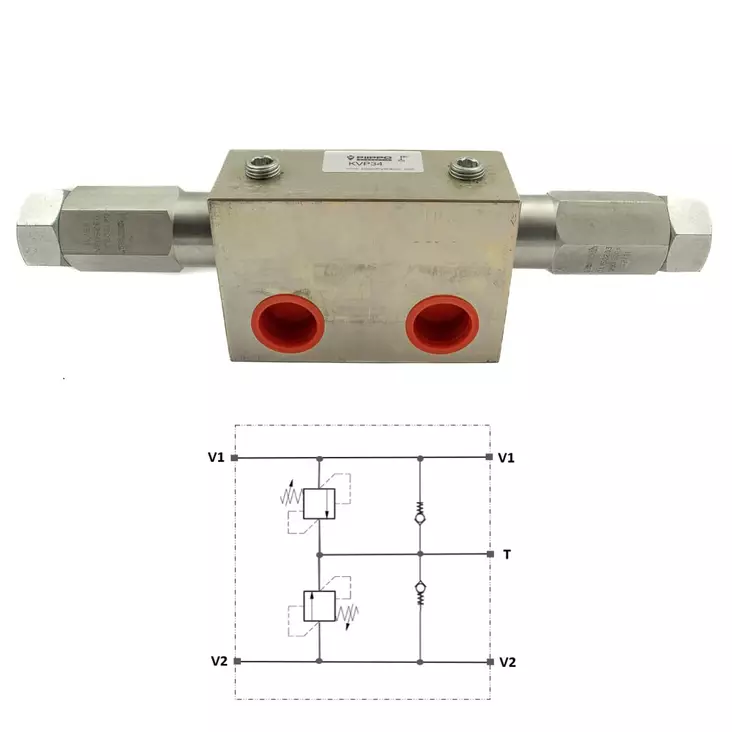 KAKSOISPAINEENRAJOITUS+ IMUVENTTIILI 150L, 3/4" 130-350 BAR - Paineenrajoitusventtiilit - 75592 - 1