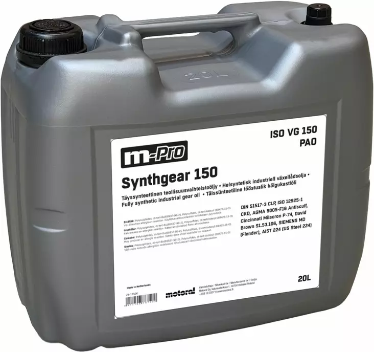 HELT SYNTETISK INDUSTRIVÄXELLÅDSOLJA 150 20L - Transmissionsoljor - 102303 - 1