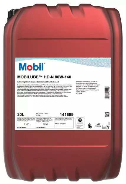 MOBILUBE HEAVY DUTY TRANSMISSION OIL 20L 141699 - Transmission Oils - 100644 - 1