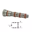 FLOW DIVIDER VALVE T-32A 50:50 12-60 L/MIN - Flow Valve Cartridges - 70154 - 1
