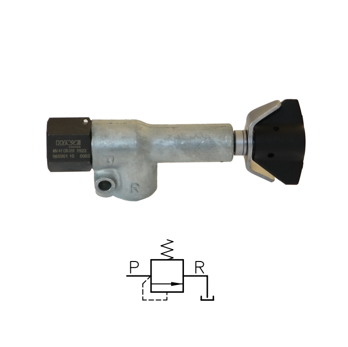 PAINEENRAJOITUSVENTTIILI 20L, 1/4" 0-315BAR - Paineenrajoitusventtiilit - 64245 - 1