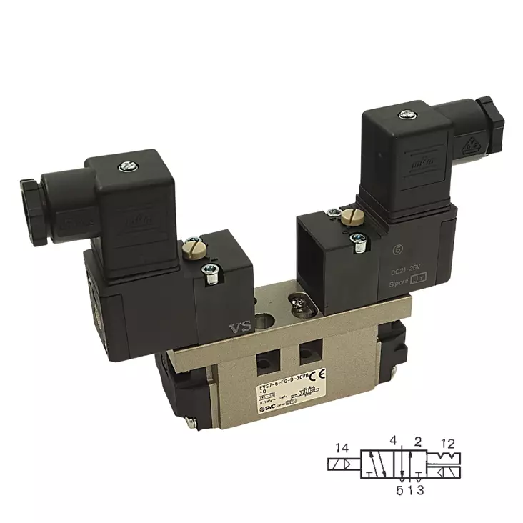 TRYCKLUFTSVENTIL 5/2 SOL/SOL - 5/2 Ventiler - 58505 - 1