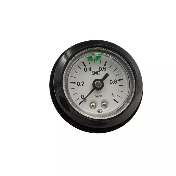 PRESSURE GAUGE 0-10 BAR (PANEL MOUNTABLE), R1/8" ET/M5 IT - Pressure Gauges - 50815 - 1