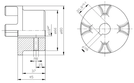 CLUTCH HALF 18 MM - Rotex Couplings - 99706 - 2