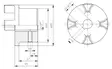 KOPPLINGSHALVA 18 MM - Rotex axelkopplingar - 99706 - 2