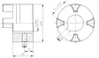 CLUTCH HALF 28 MM 2,2-4 KW THICK HUB - Rotex Couplings - 47926 - 2