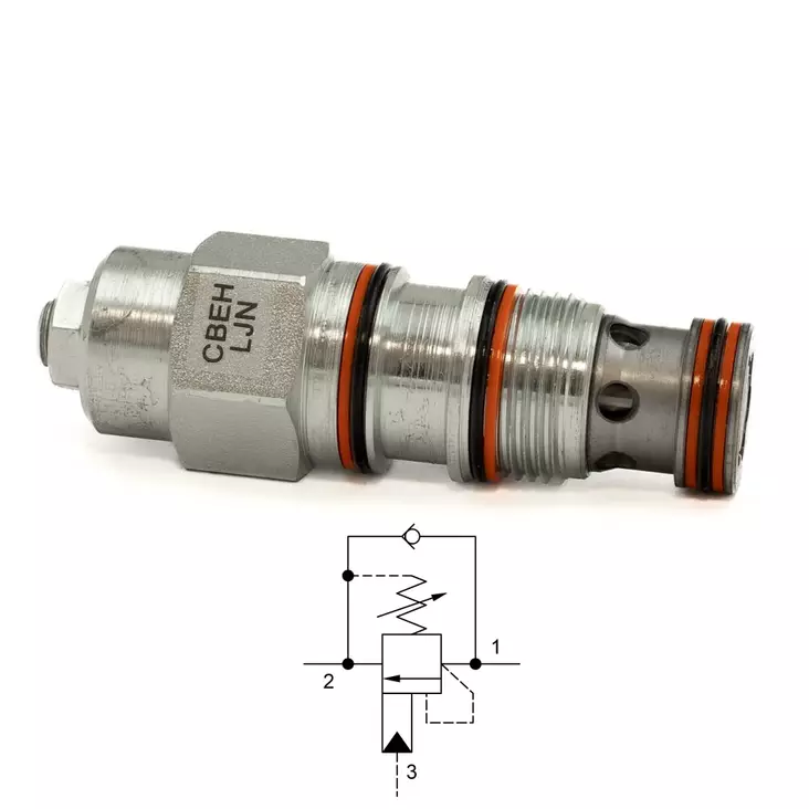 COUNTERBALANCE VALVE T-2A 140-350 BAR 10:1 - Counterbalance Cartridges - 51936 - 1