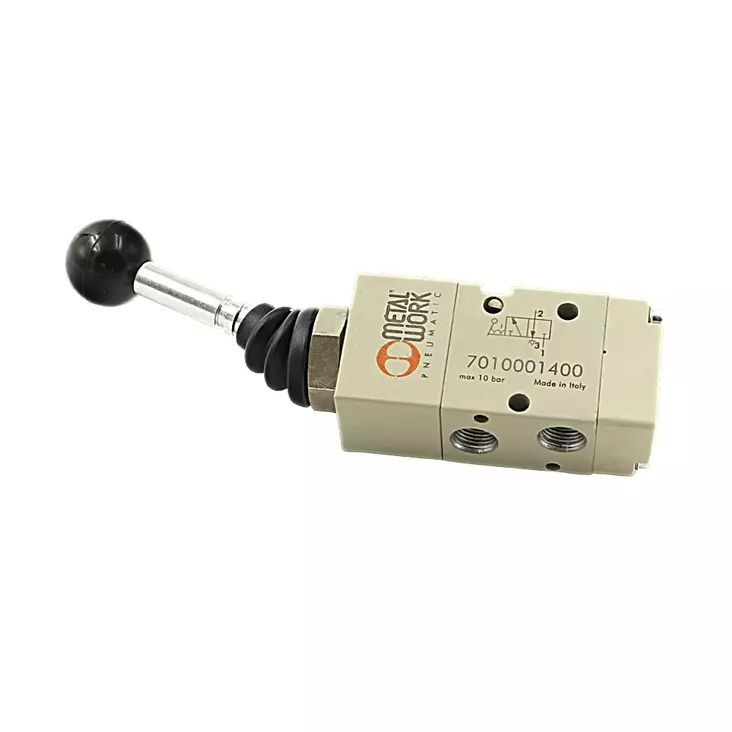 MANUAL AIR VALVE 3/2 LEVER 180*/LOCK 1/8" - 3/2 Valves - 59476 - 1