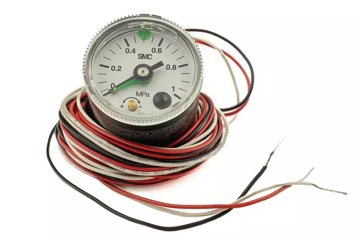 PAINEMITTARI 0-10 BAR 42,5MM, R1/8" UK (PAINEKYTKIMELLÄ, 3M JOHTO) - Painemittarit - 50816 - 1