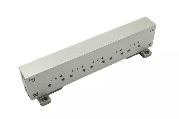 MANIFOLD BASE - Pneumatic valves, electrically and air-operated - 92256 - 1