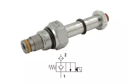 SOLENOID VALVE 2/2 NC 2>1 NC 280 bar - Directional Valve Cartridges - 68117 - 1