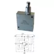 SINGLE COUNTERBALANCE VALVE WITH REGENERATIVE FUNCTION R3/4 - Fast Approach Valves - 60497 - 1
