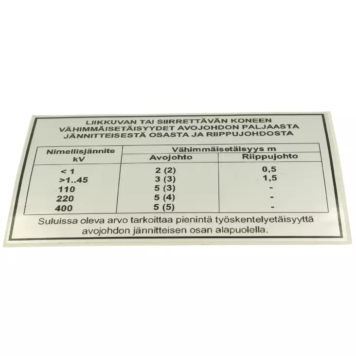 JÄNNITETARRA - Palfinger varaosat - 70947 - 1