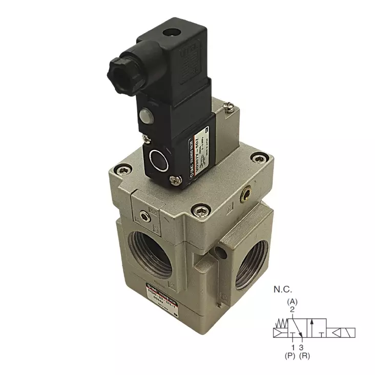 SOLENOID VALVE 3/2 SOL/SPRING 1" - 3/2 Valves - 51807 - 1