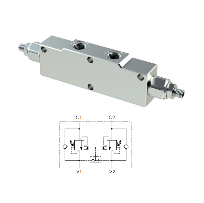 DUBBEL LASTHÅLLNINGSVENTIL - Lasthållningsventiler - 87548 - 1