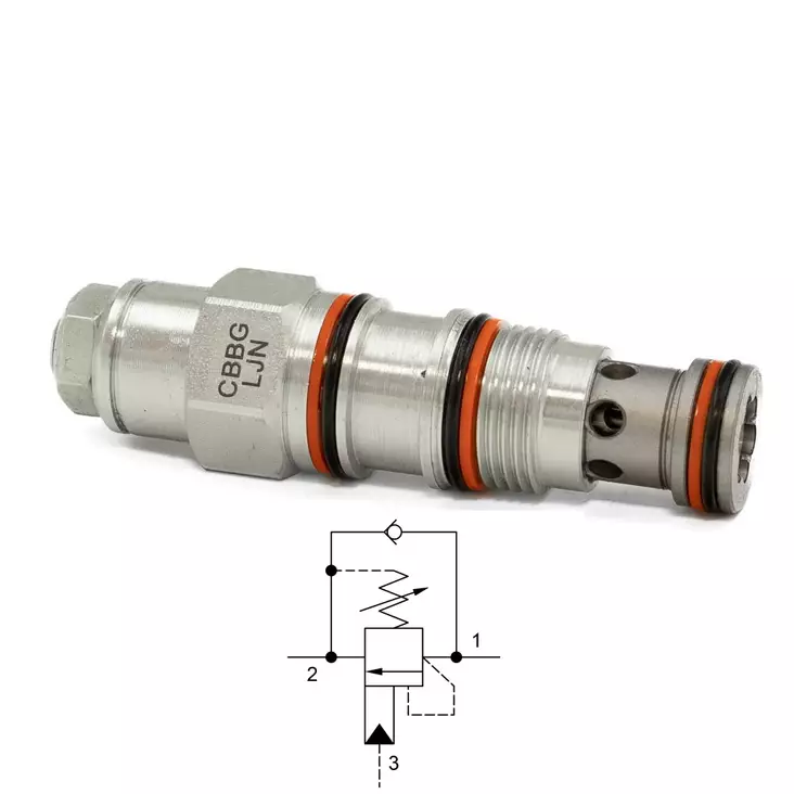 COUNTERBALANCE VALVE T-11A 140-350 BAR 4,5:1 - Counterbalance Cartridges - 58128 - 1