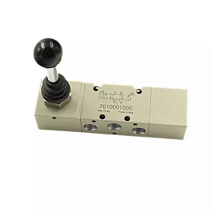 MANUAL VALVE 5/3 CC LEVER/ SPRING 1/8" - 5/3 Valves - 46848 - 1