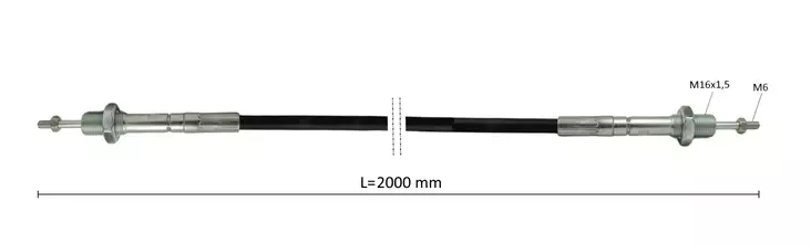 KAAPELI L=2000 - Venttiilin ohjauskaapelit - 50289 - 1