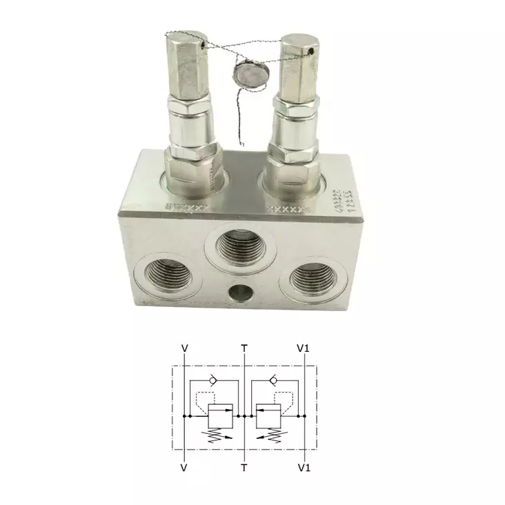 DUBBELTRYCKBEG. SUGVENT 70L, 1/2" 95-160BAR - Tryckbegränsningsventiler - 54839 - 1