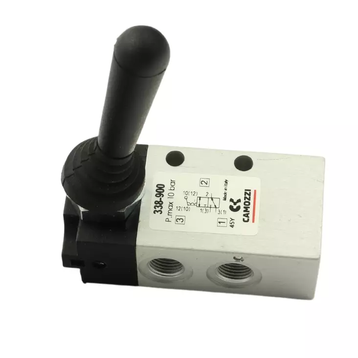 MANUAL AIR VALVE 3/2 NC LEVER/LOCK 1/8" - 3/2 Valves - 54749 - 1